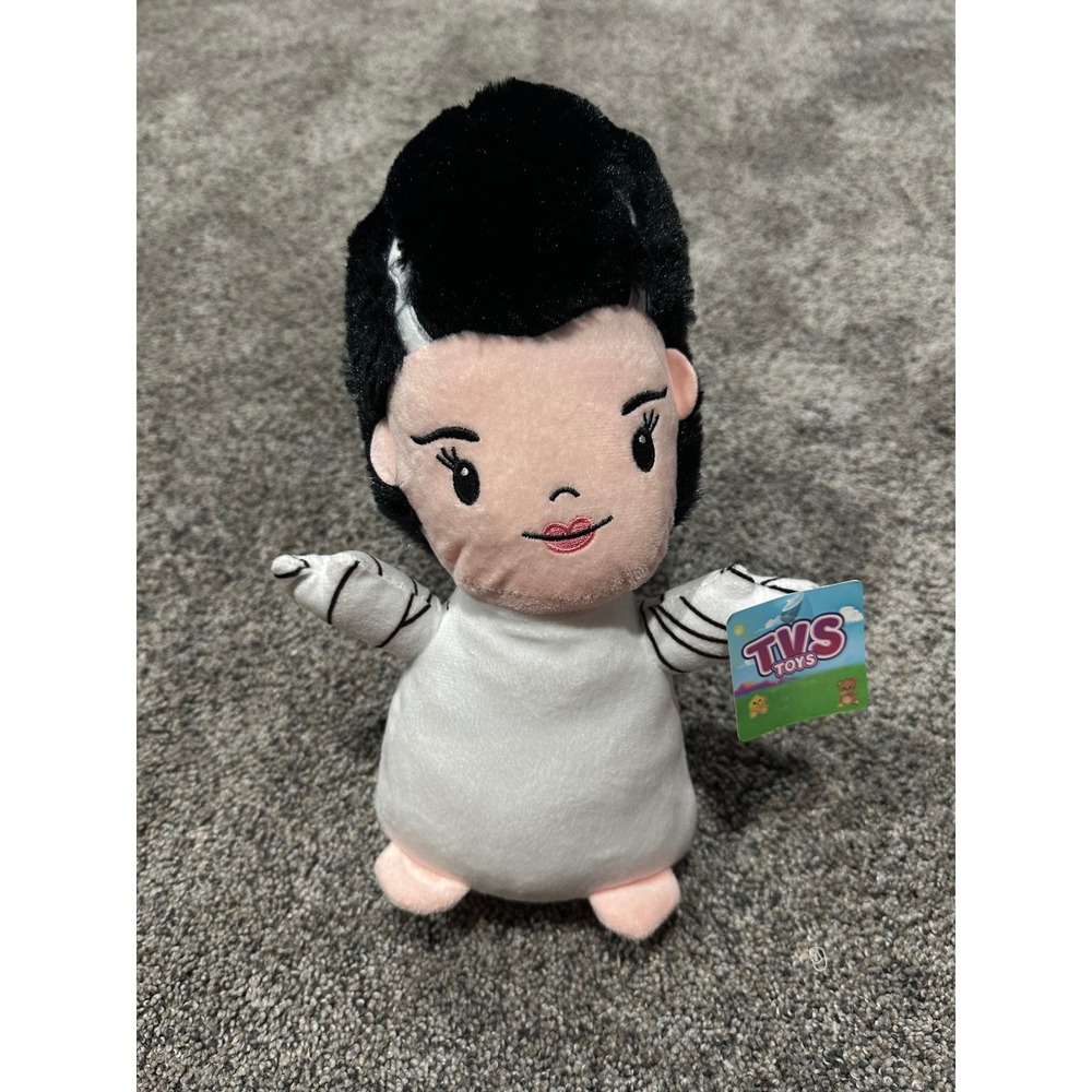 TVS Toys Bride of Frankenstein Plush Doll Black White Horror Monster